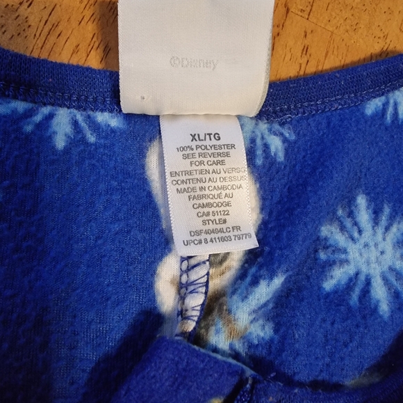 Disney Olaf Cozy Microfleece Onsie ❄️❄️ Pajamas Ladies XL☃️ - Picture 7 of 8